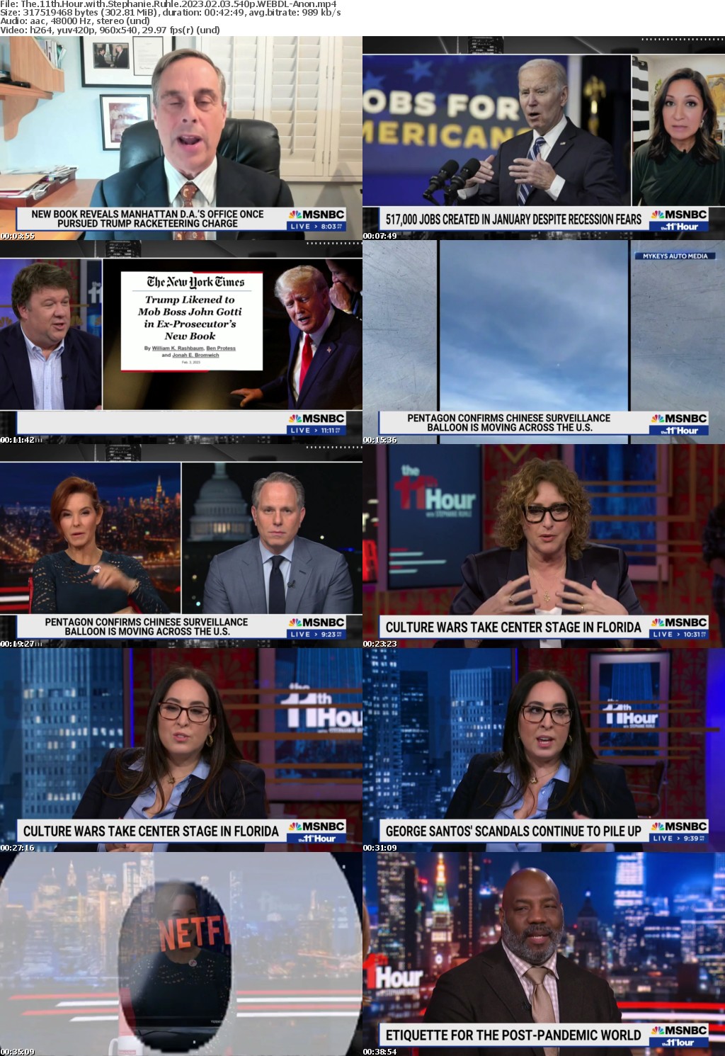 The 11th Hour with Stephanie Ruhle 2023 02 03 540p WEBDL-Anon