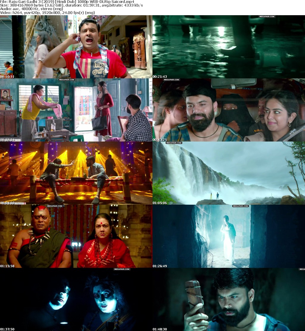 Raju Gari Gadhi 3 (2019) Hindi Dub 1080p WEB-DLRip Saicord