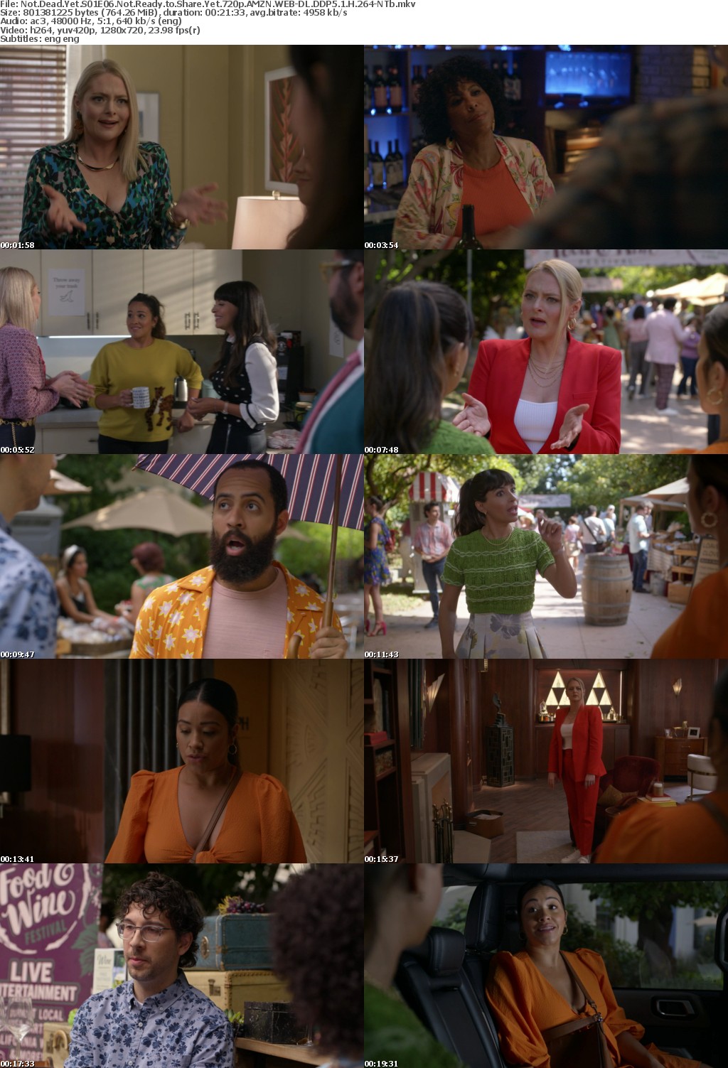Not Dead Yet S01E06 Not Ready to Share Yet 720p AMZN WEBRip DDP5 1 x264-NTb