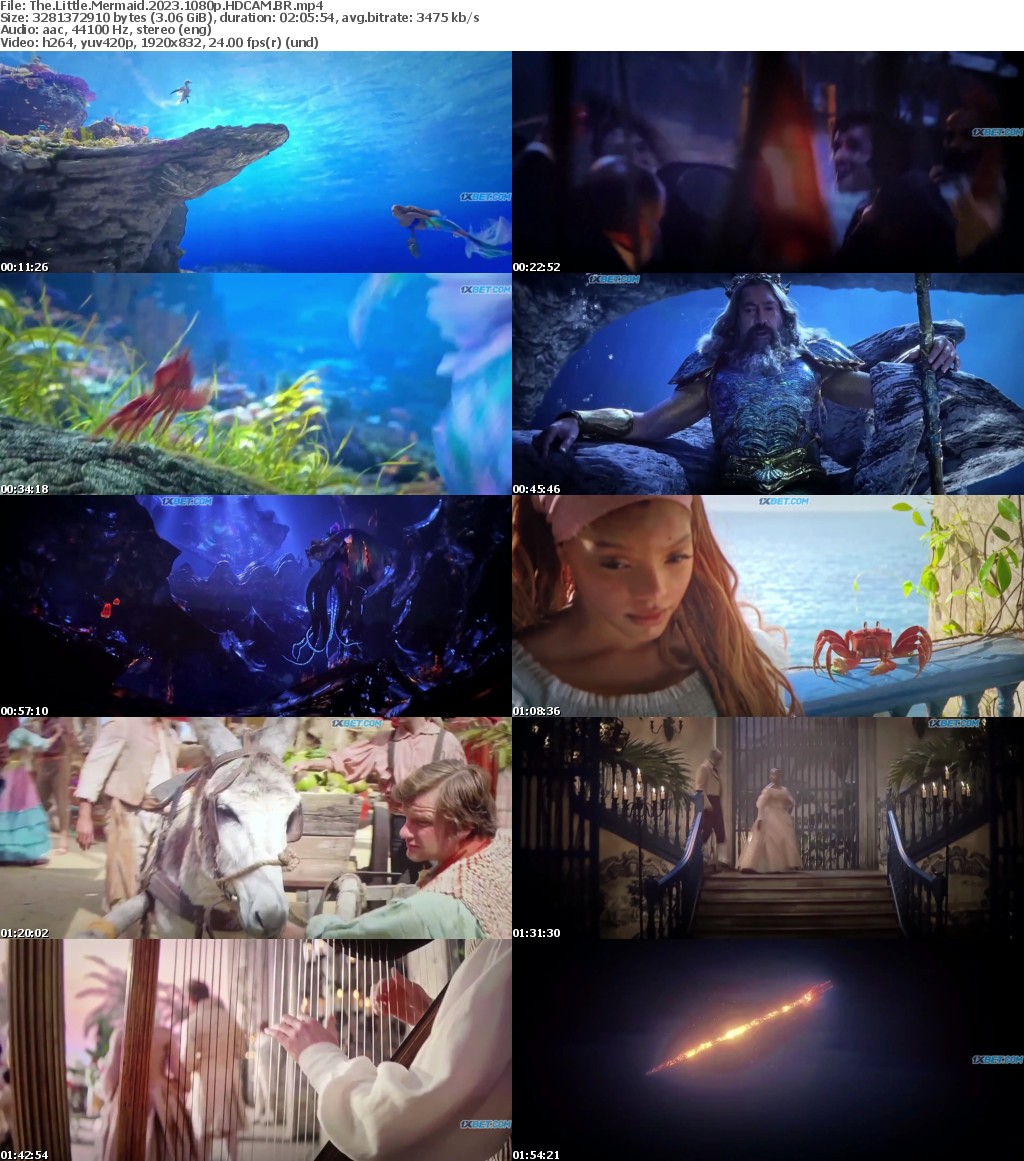 The Little Mermaid 2023 1080p HDCAM BR
