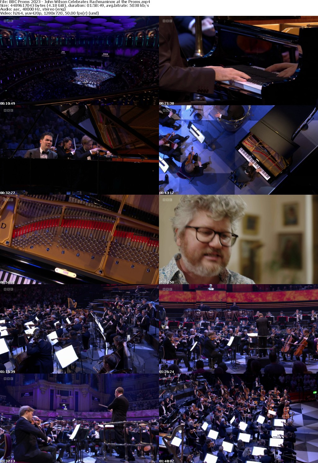 BBC Proms 2023 - John Wilson Celebrates Rachmaninov at the Prom (1280x720p HD, 50fps, soft Eng subs)