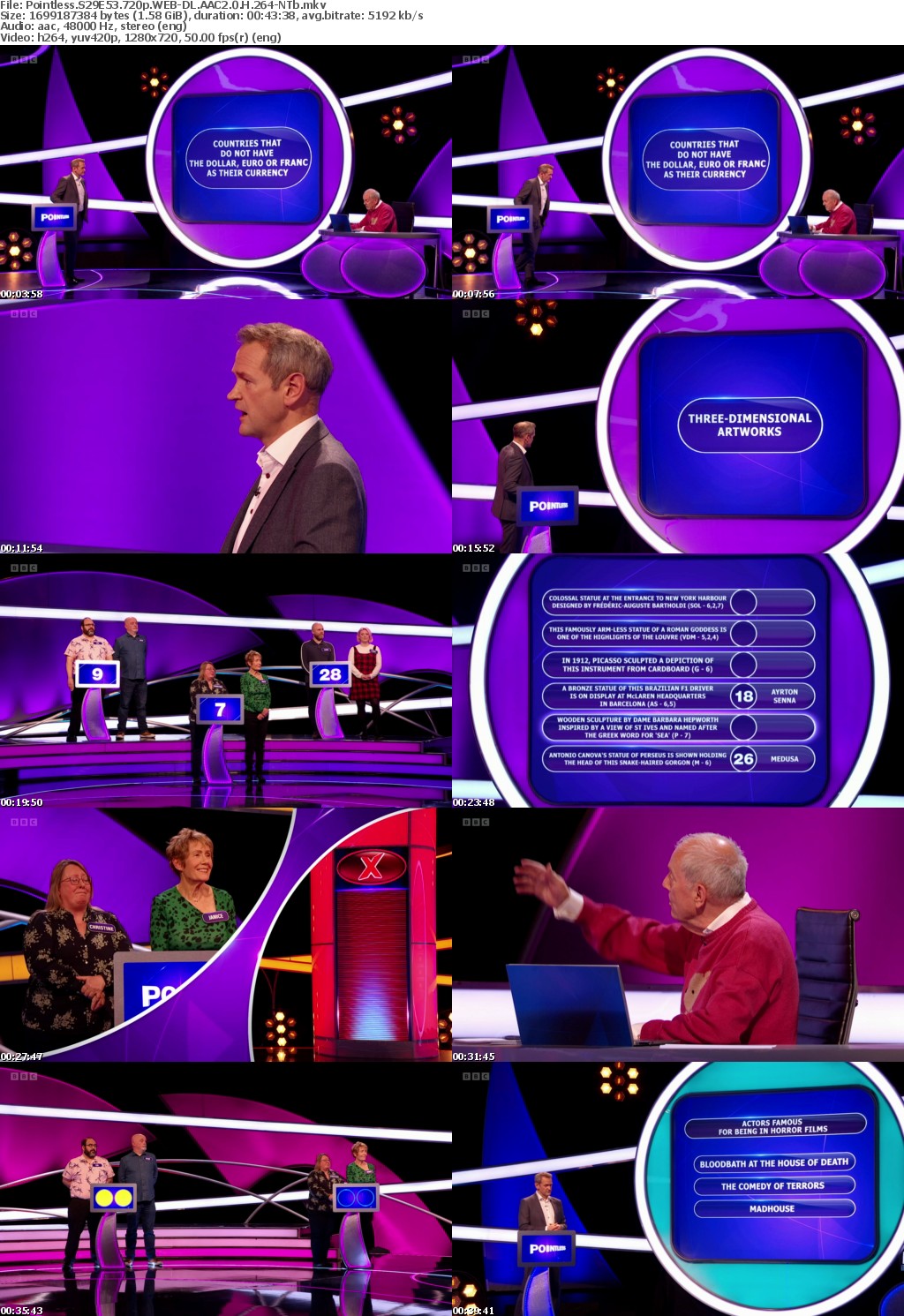 Pointless S29E53 720p WEB-DL AAC2 0 H 264-NTb