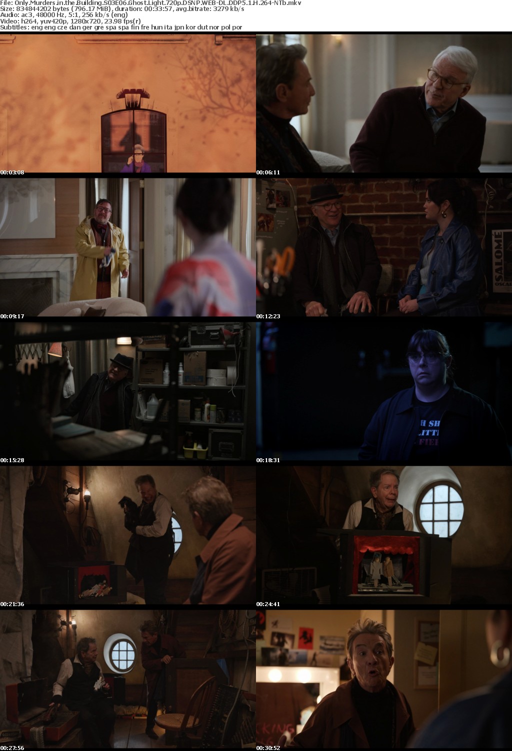 Only Murders in the Building S03E06 Ghost Light 720p DSNP WEB-DL DDP5 1 H 264-NTb