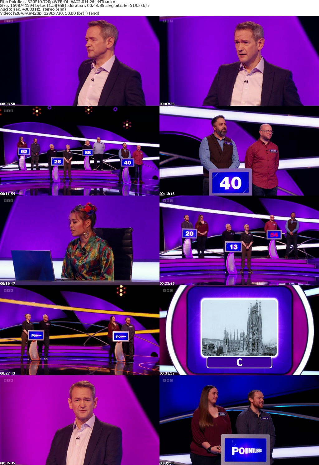 Pointless S30E10 720p WEB-DL AAC2 0 H 264-NTb