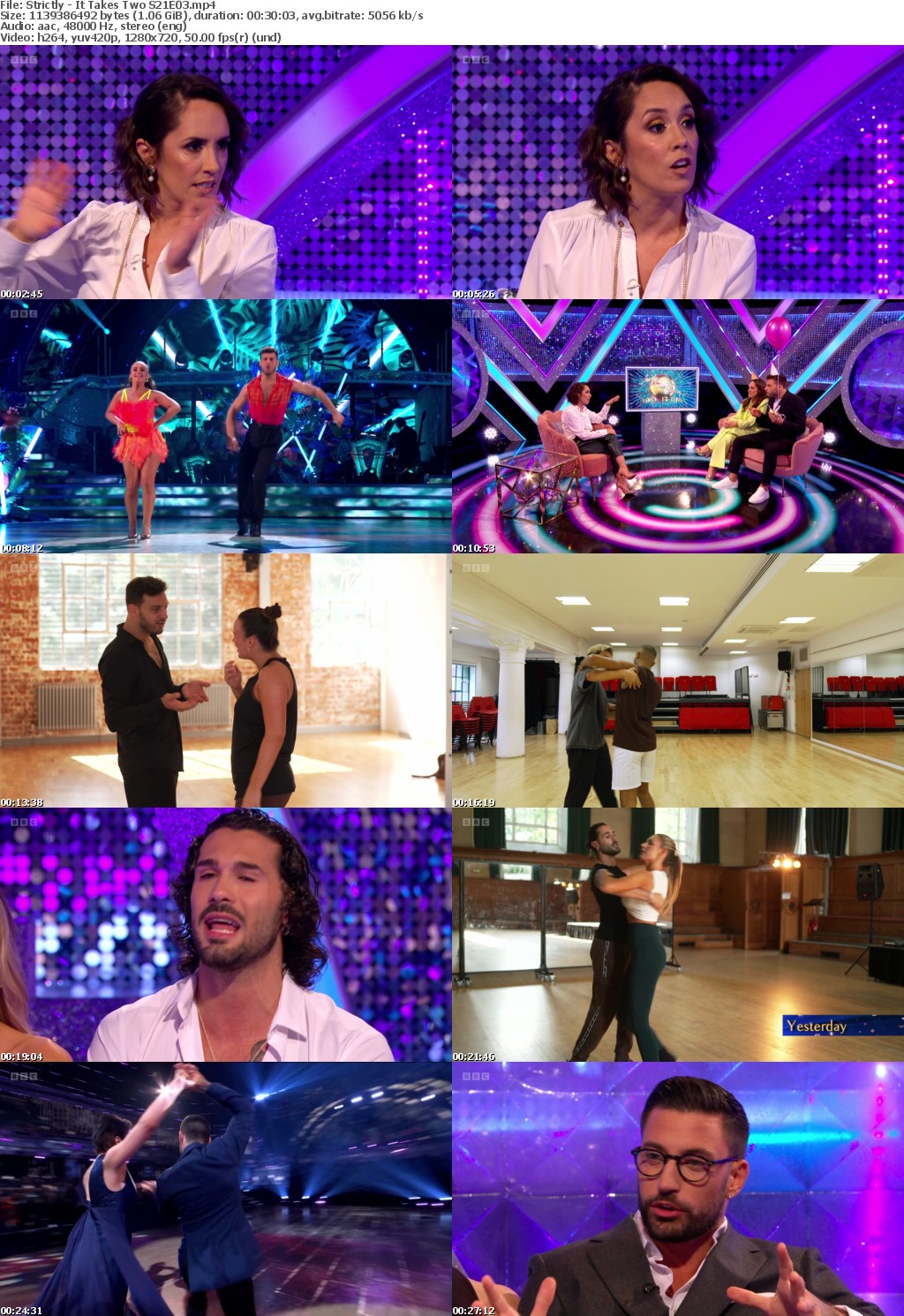 Strictly - It Takes Two S21E03 (1280x720p HD, 50fps, soft Eng subs)