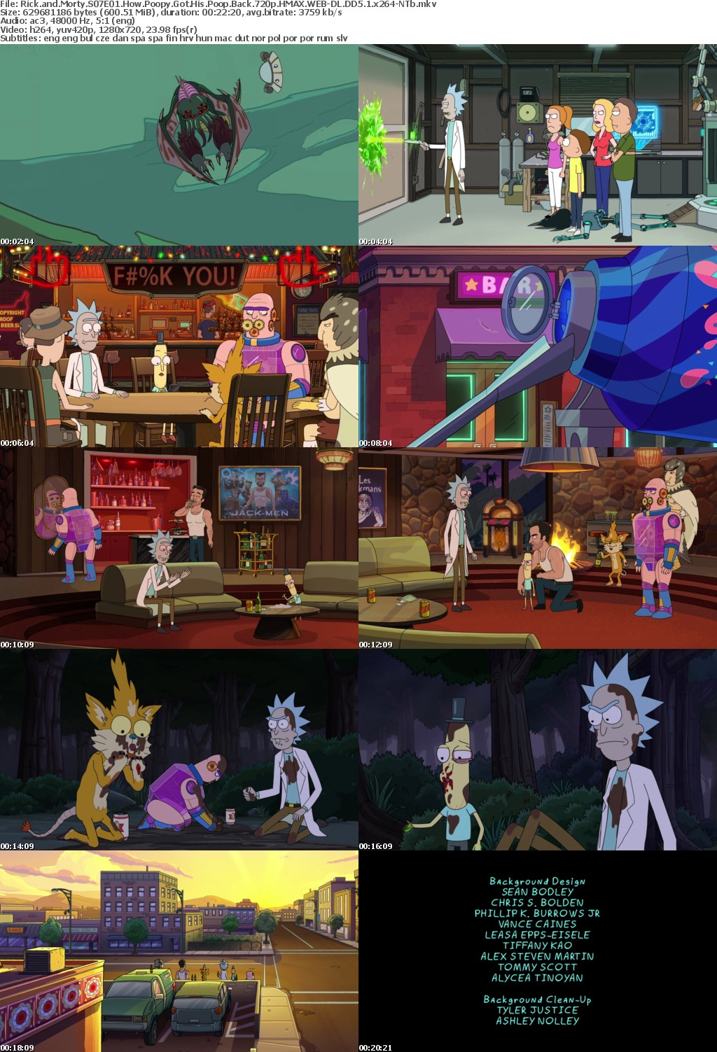 Rick and Morty S07E01 How Poopy Got His Poop Back 720p HMAX WEB-DL DD5 1 x264-NTb