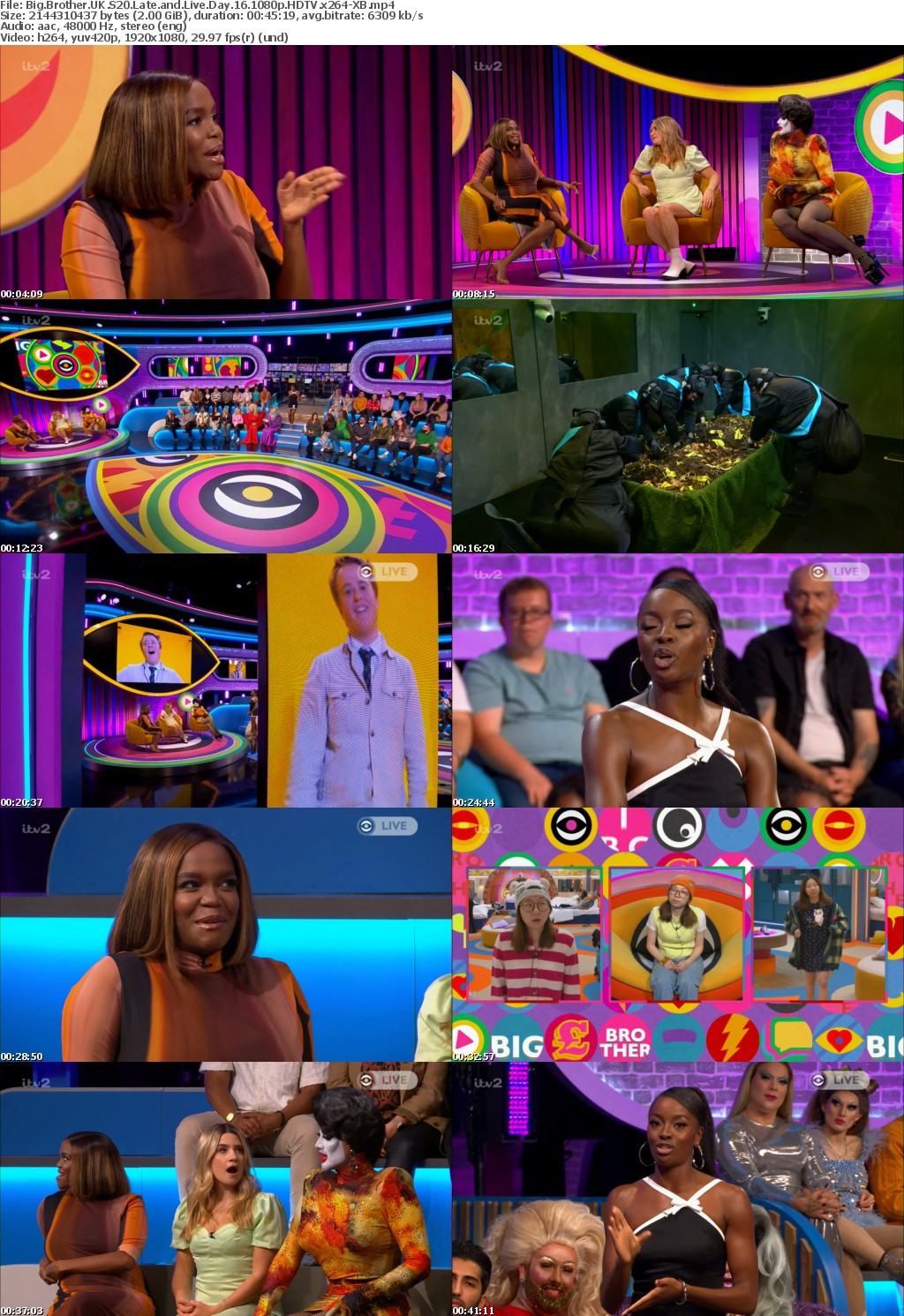 Big Brother UK S20 Late and Live Day 16 1080p HDTV x264-XB