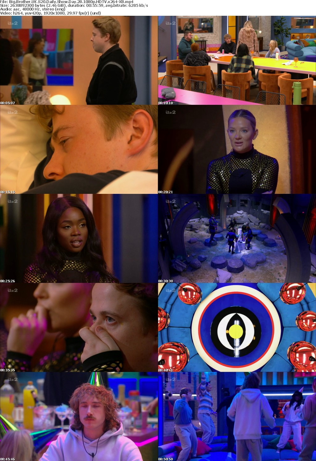 Big Brother UK S20 Daily Show Day 28 1080p HDTV x264-XB