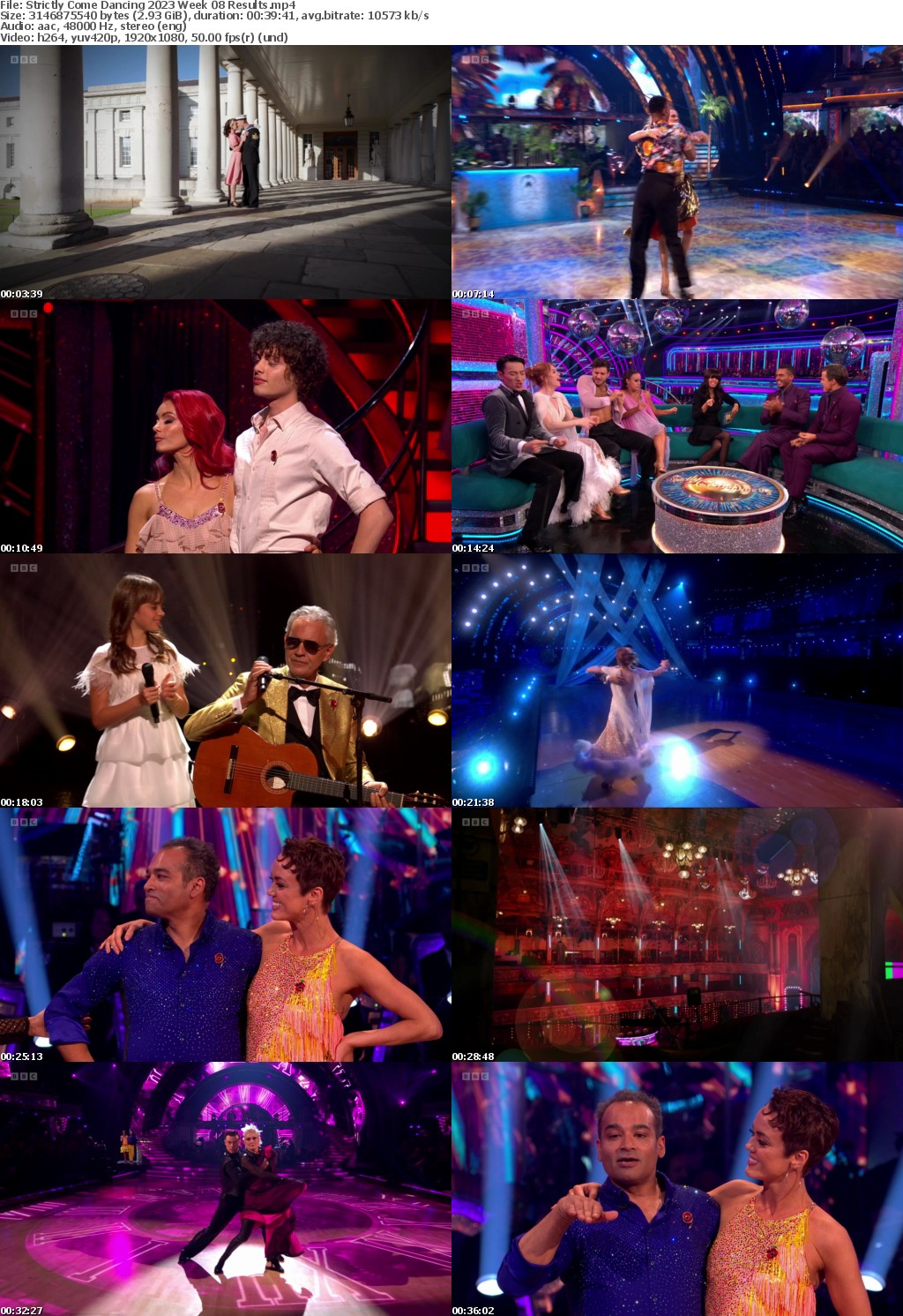Strictly Come Dancing 2023 Week 08 Results (1080p, 50fps, soft Eng subs)