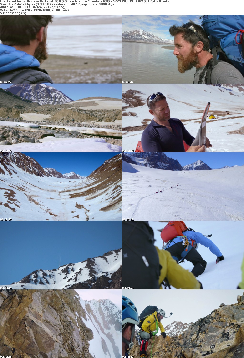 Expedition with Steve Backshall S01E07 Greenland Ice Mountain 1080p AMZN WEB-DL DDP2 0 H 264-NTb
