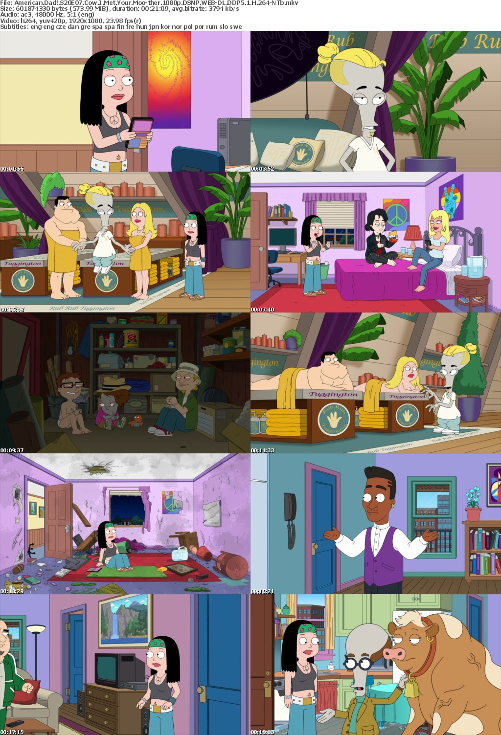 American Dad! S20E07 Cow I Met Your Moo-ther 1080p DSNP WEB-DL DDP5 1 H 264-NTb