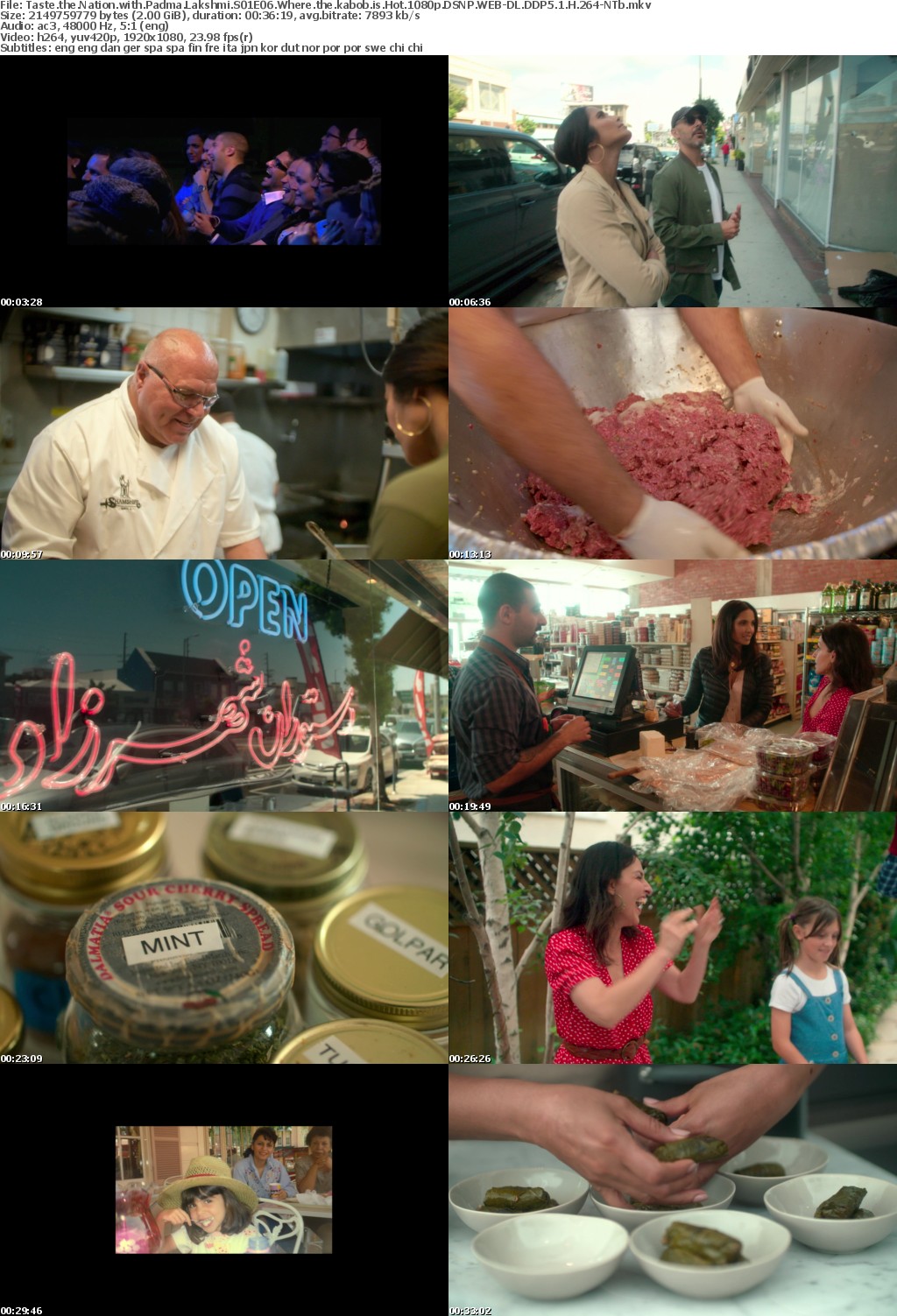 Taste the Nation with Padma Lakshmi S01E06 Where the kabob is Hot 1080p DSNP WEB-DL DDP5 1 H 264-NTb