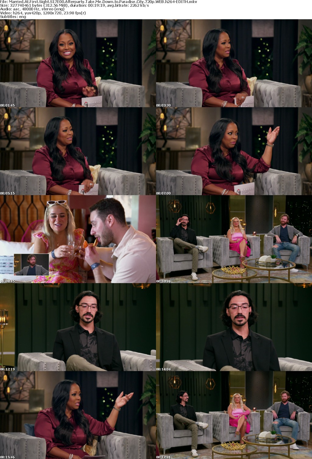 Married At First Sight S17E00 Afterparty Take Me Down to Paradise City 720p WEB h264-EDITH