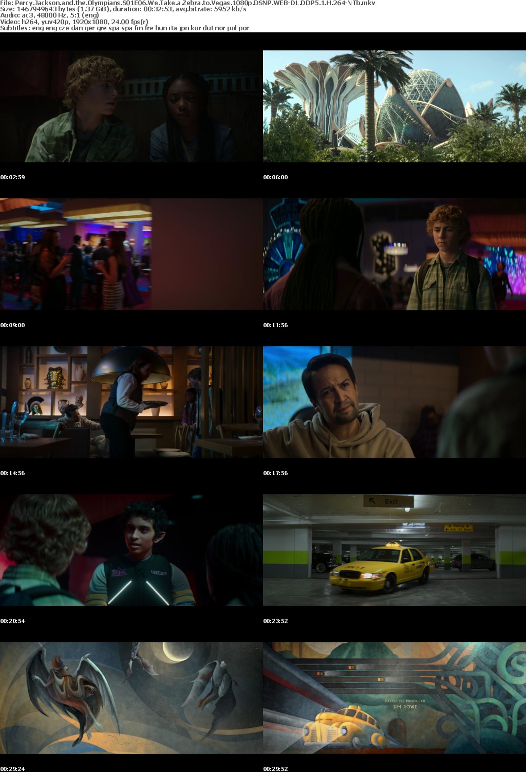 Percy Jackson and the Olympians S01E06 We Take a Zebra to Vegas 1080p DSNP WEB-DL DDP5 1 H 264-NTb