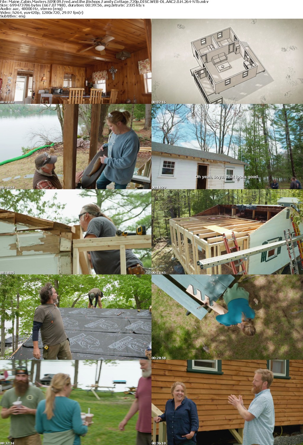 Maine Cabin Masters S09E09 Fred and the Bishops Family Cottage 720p DISC WEB-DL AAC2 0 H 264-NTb