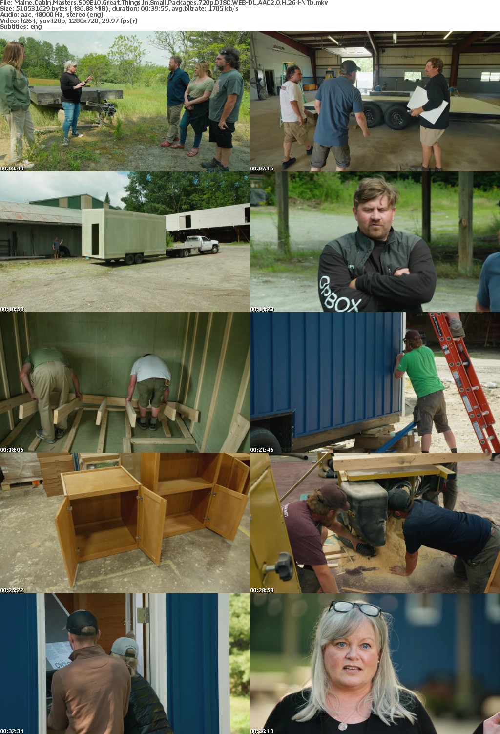 Maine Cabin Masters S09E10 Great Things in Small Packages 720p DISC WEB-DL AAC2 0 H 264-NTb