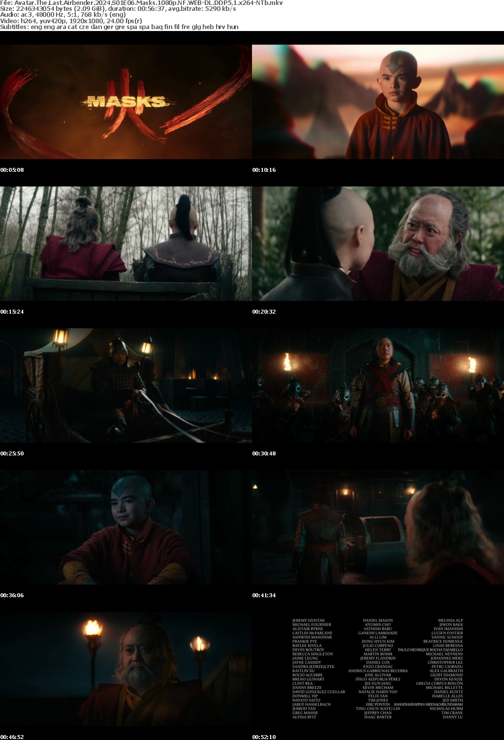Avatar The Last Airbender 2024 S01E06 Masks 1080p NF WEB-DL DDP5 1 x264-NTb