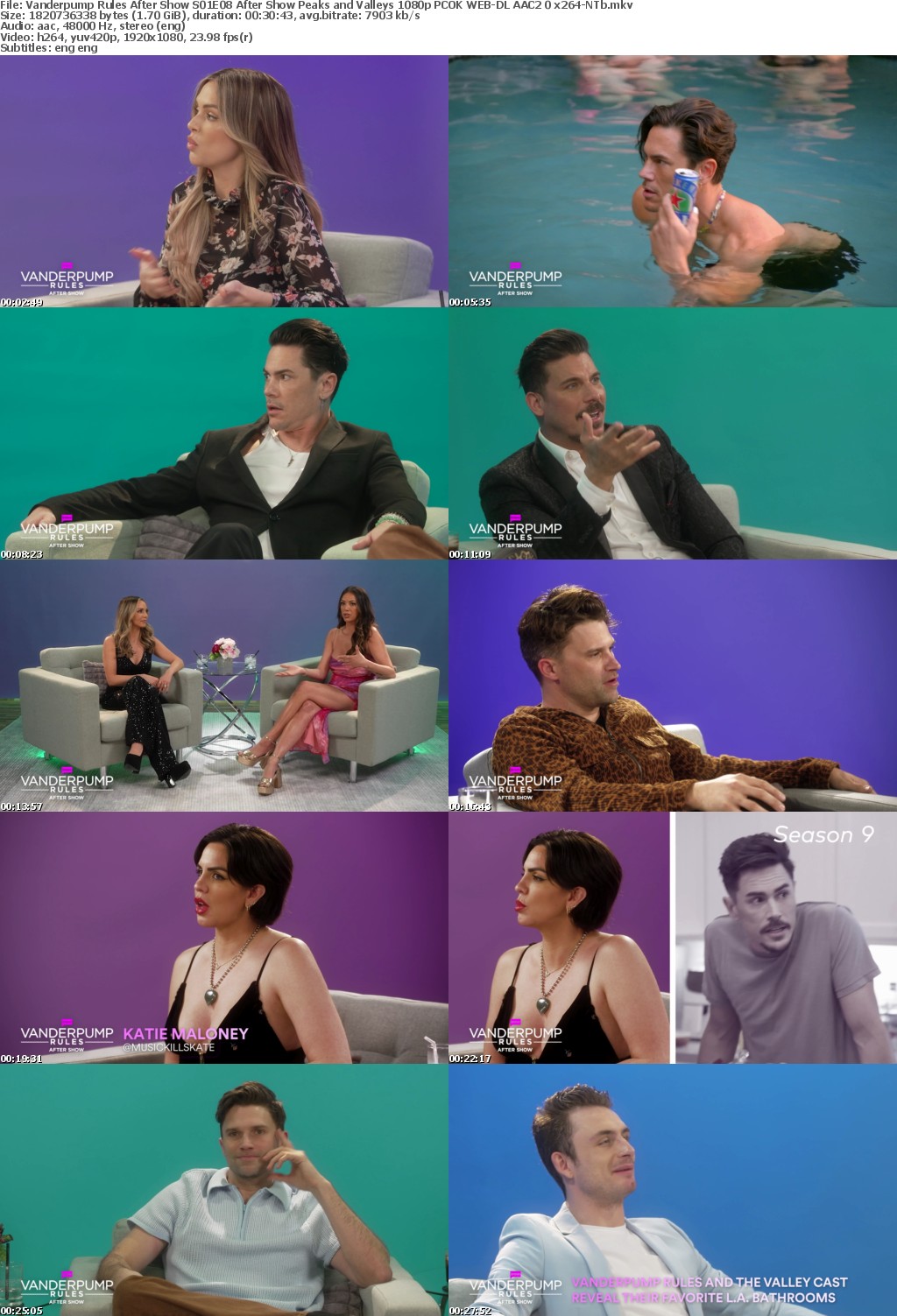 Vanderpump Rules After Show S01E08 After Show Peaks and Valleys 1080p PCOK WEB-DL AAC2 0 x264-NTb