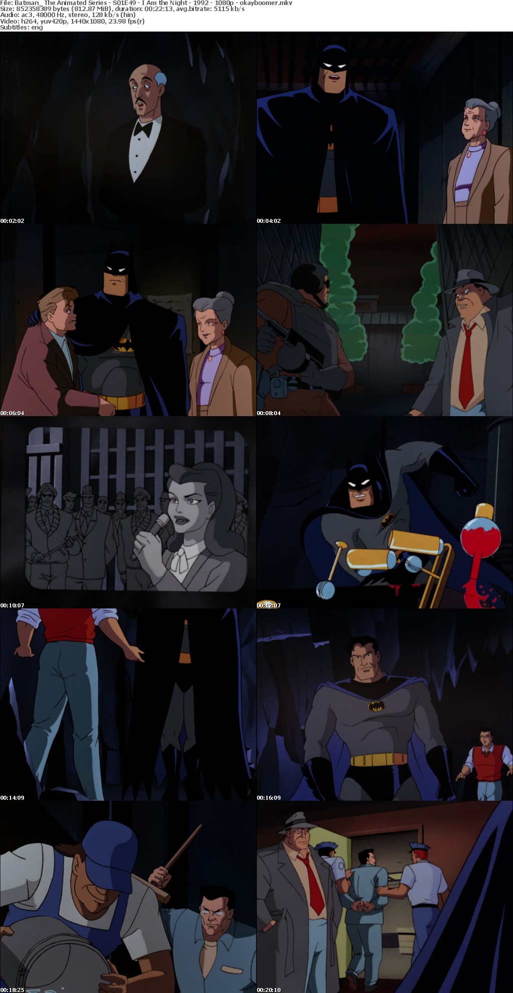 Batman The Animated Series - S01E49 - I Am the Night - 1992 - 1080p - okayboomer mkv