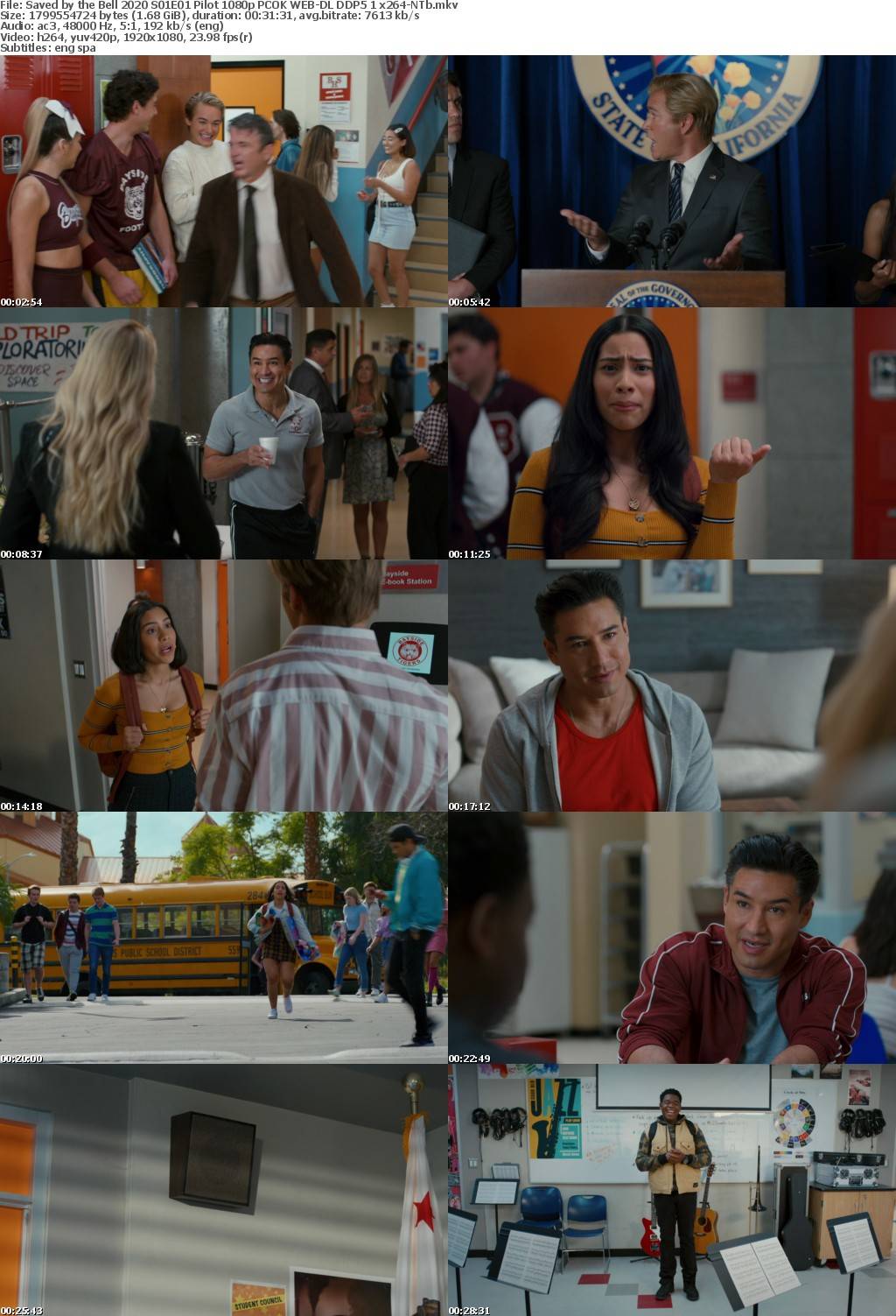 Saved by the Bell 2020 S01E01 Pilot 1080p PCOK WEB-DL DDP5 1 x264-NTb