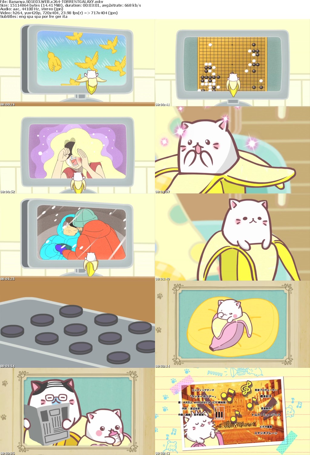 Bananya S01E03 WEB x264-GALAXY