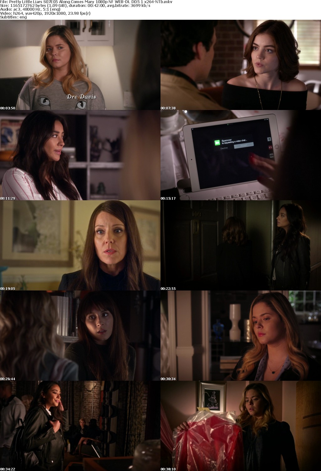 Pretty Little Liars S07E05 Along Comes Mary 1080p NF WEB-DL DD5 1 x264-NTb